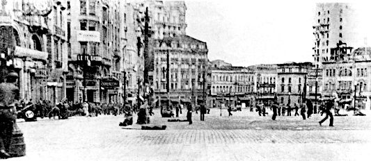 Em 7 de outubro de 1934, a Frente Única Antifascista desmantelou um ato integralista na Praça da Sé