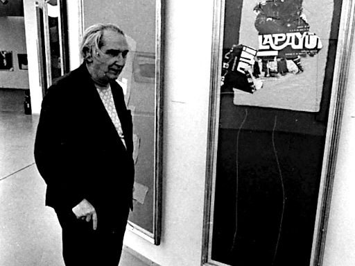 Mário Pedrosa em uma exposição de arte no Chile nos anos 1970